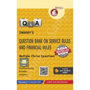 Swamy's Question Bank on Service Rules and Financial Rules Multiple Choice Questions 2023 (FRSR-MCQs) by Muthuswamy Brinda Sanjeev